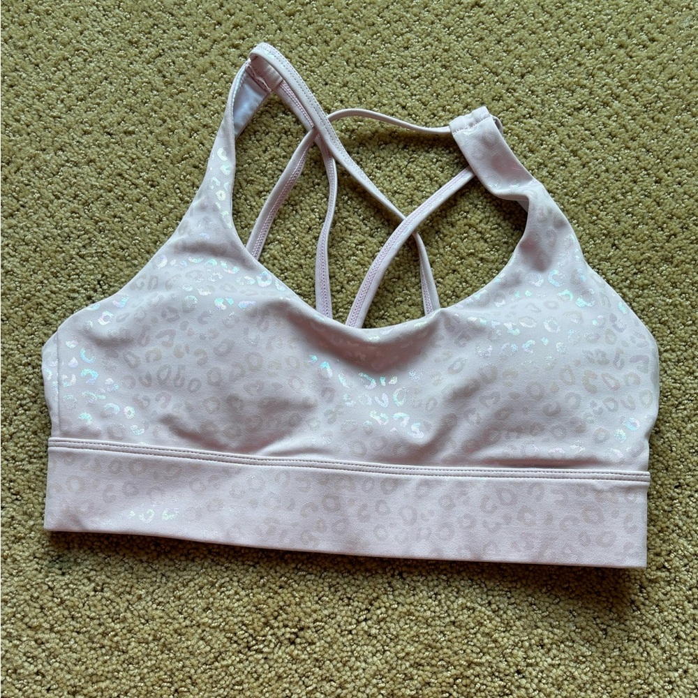 ZYIA Light pink Cheeta print bra
